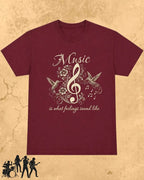 Music Is What Feelings Sound Like Cotton Tshirt Swiftsoul