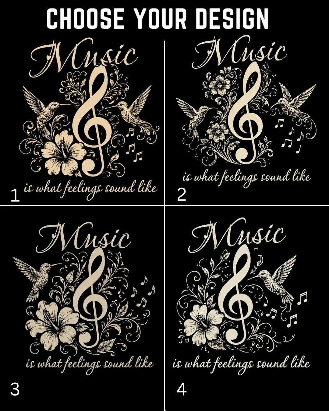 Music Is What Feelings Sound Like Cotton Tshirt Swiftsoul