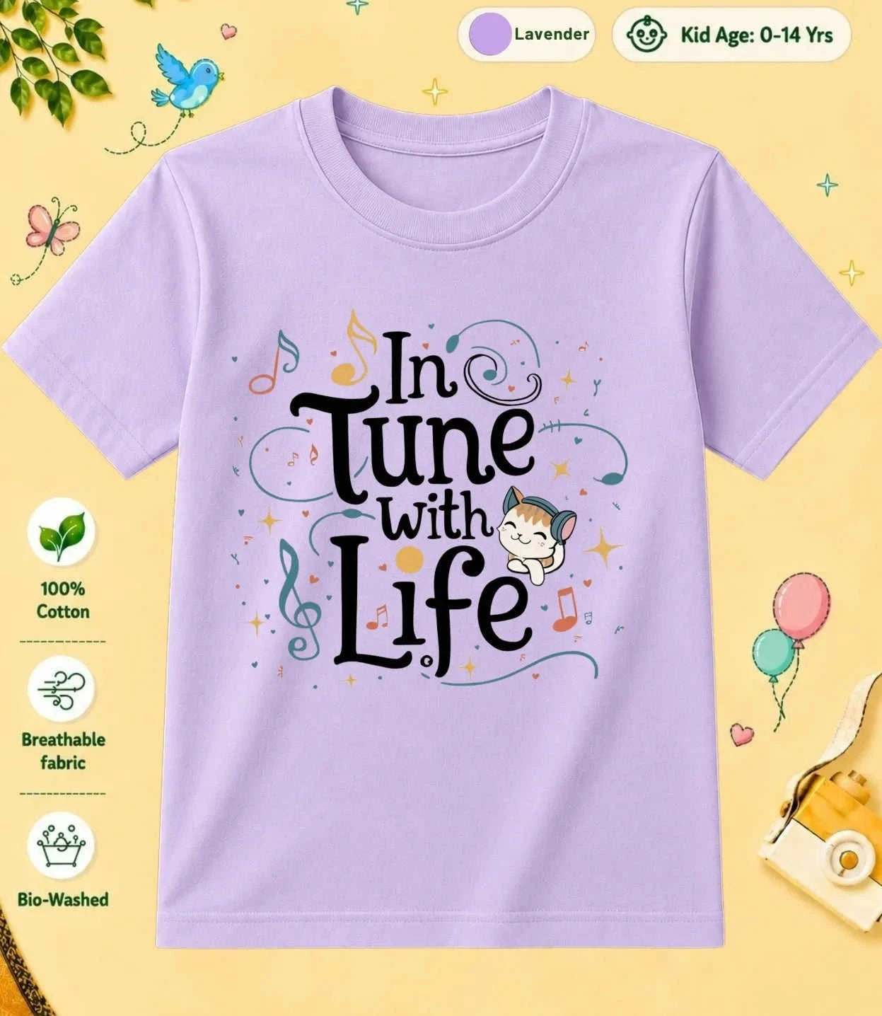 Music Kid Cotton Tee Swiftsoul