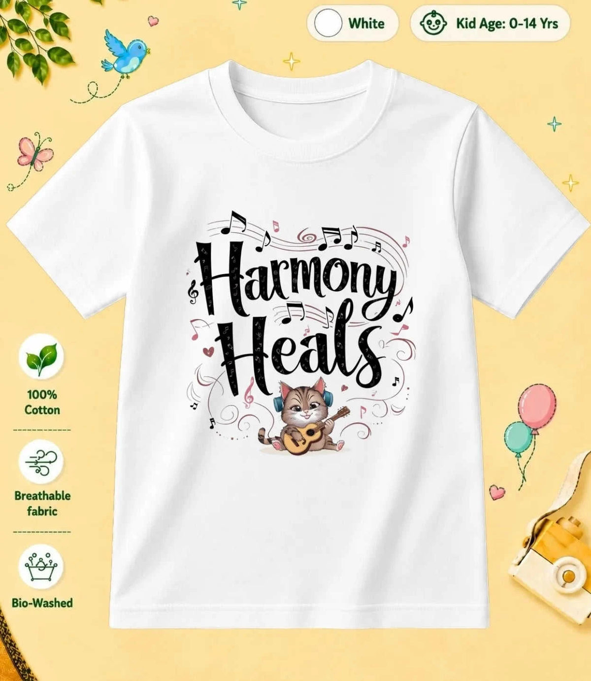 Music Kid Cotton Tee Swiftsoul