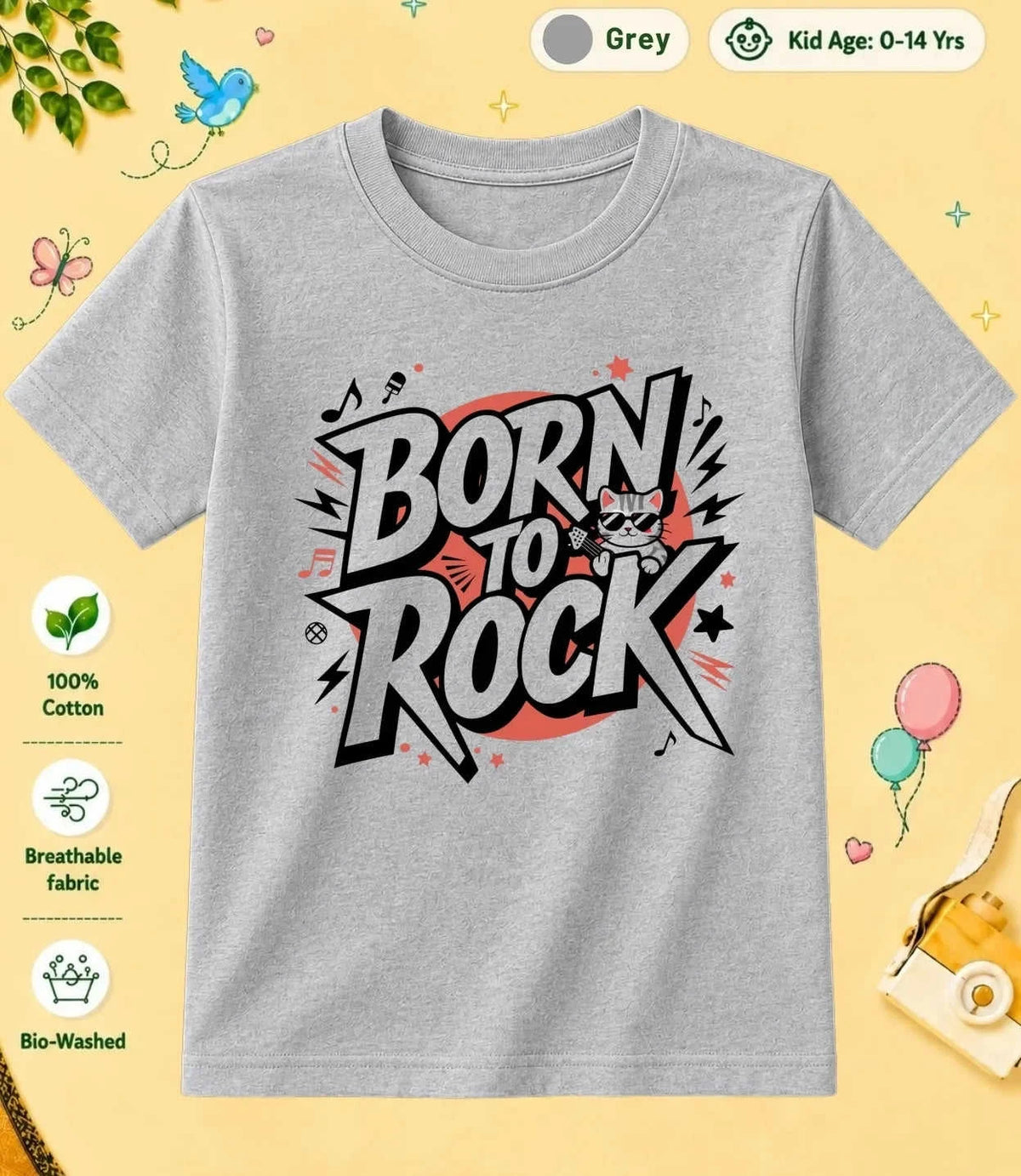 Music Kid Cotton Tee Swiftsoul