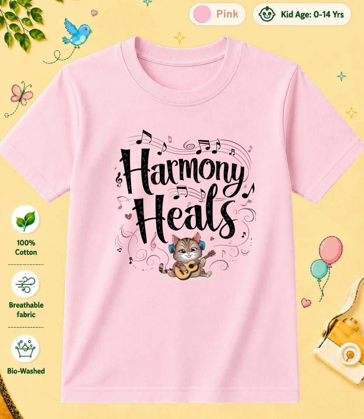 Music Kid Cotton Tee Swiftsoul