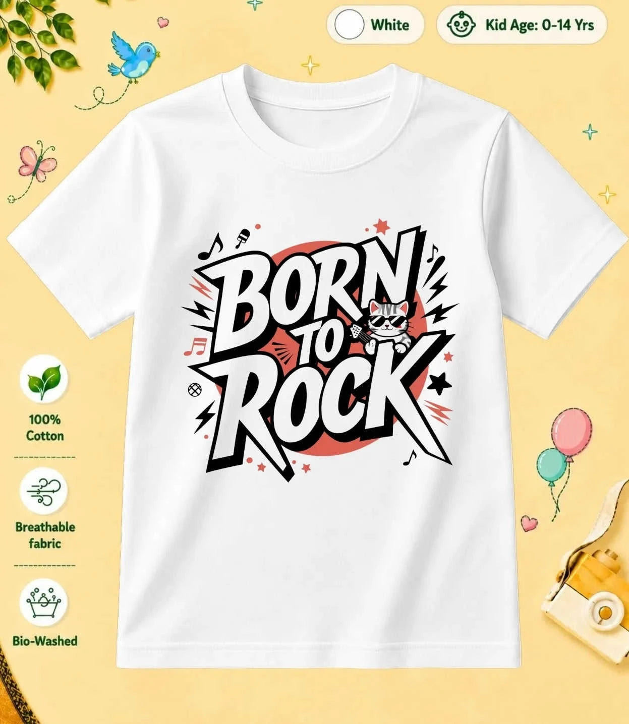 Music Kid Cotton Tee Swiftsoul