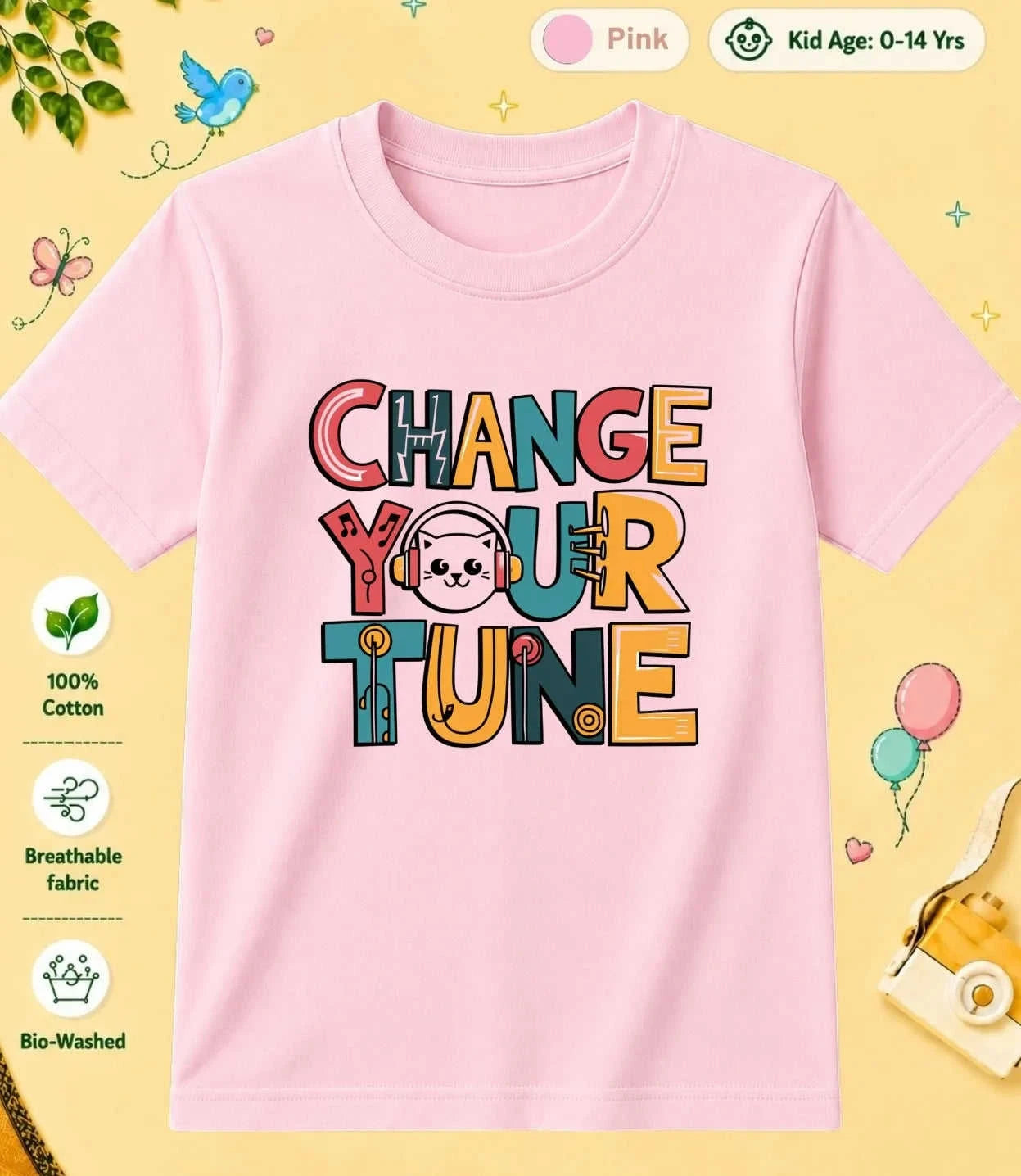 Music Kid Cotton Tee Swiftsoul