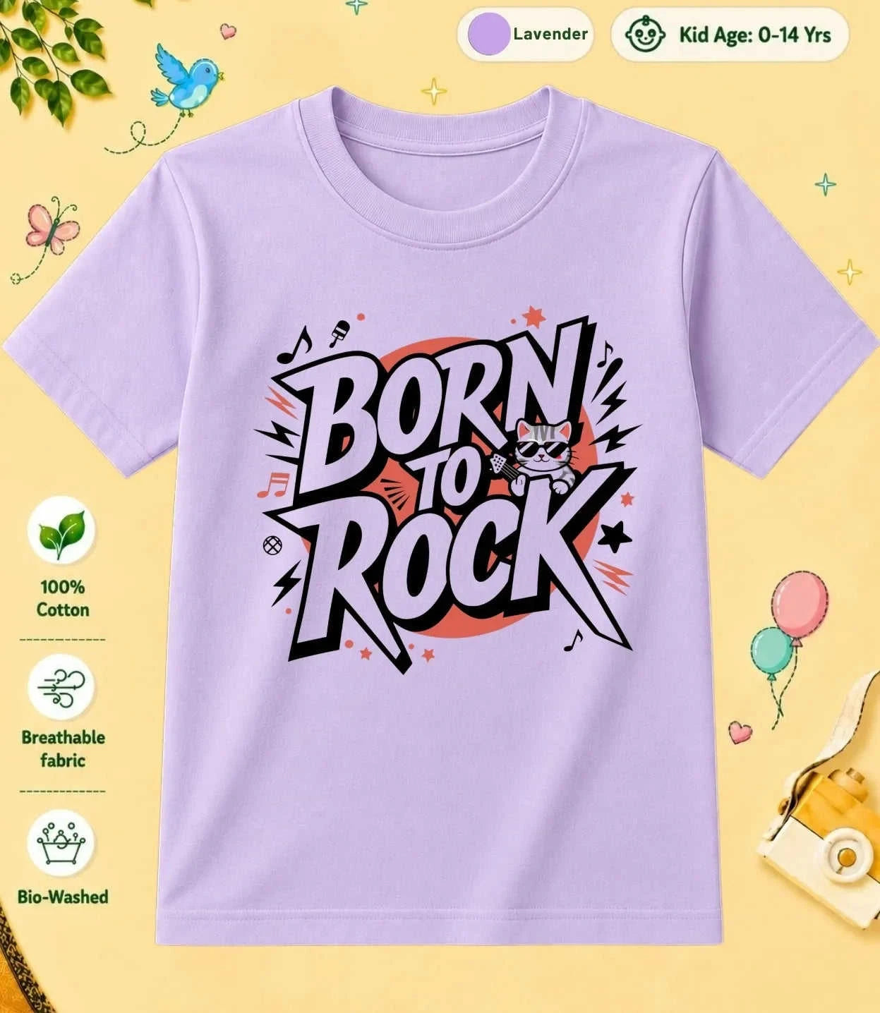 Music Kid Cotton Tee Swiftsoul