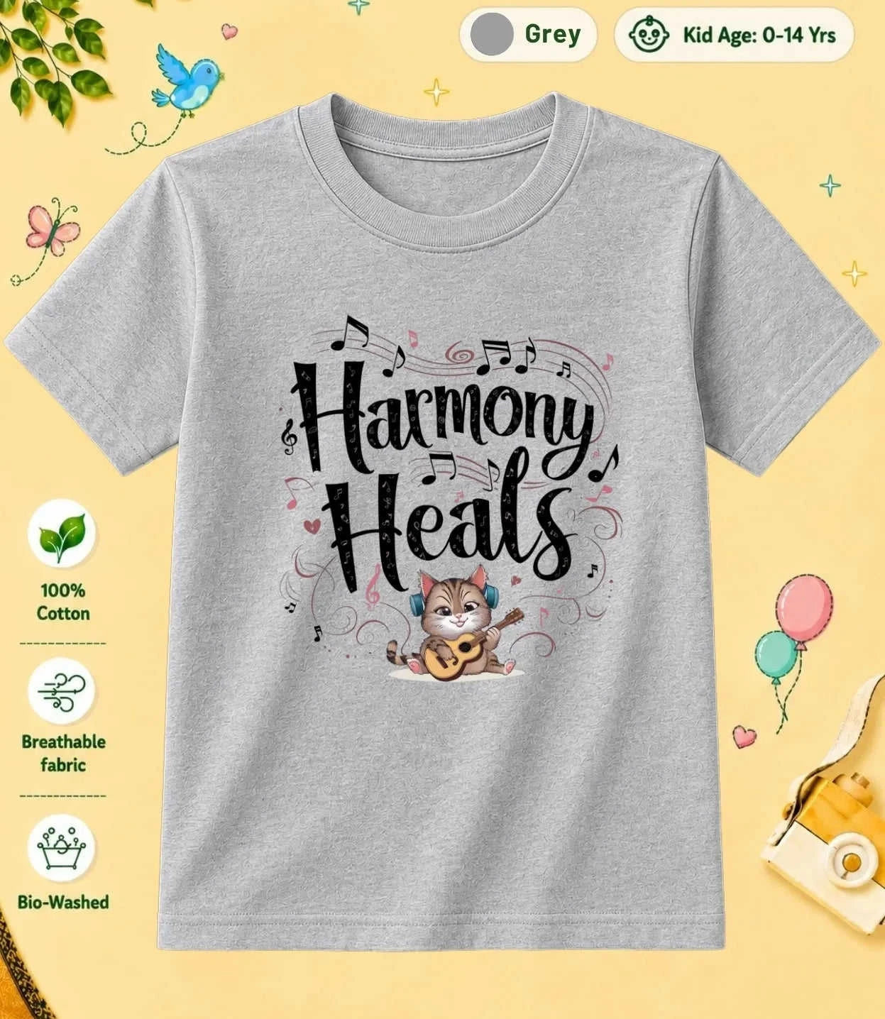 Music Kid Cotton Tee Swiftsoul