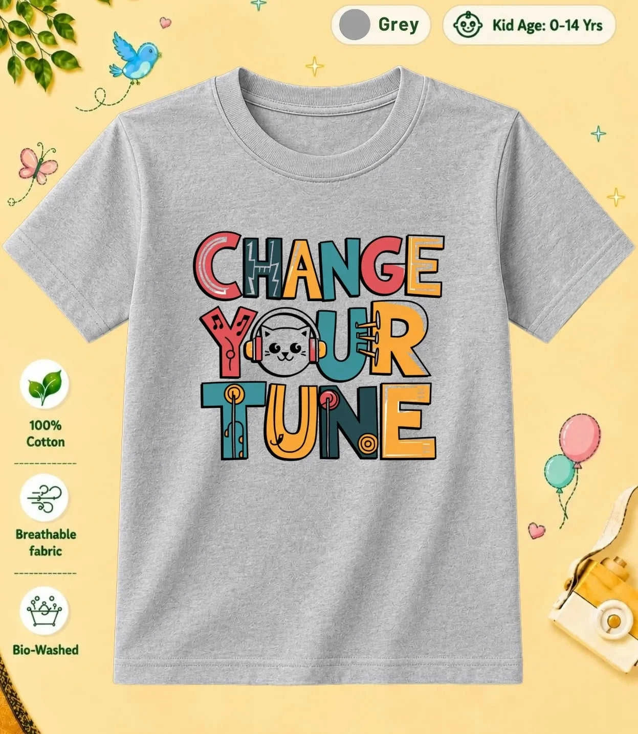 Music Kid Cotton Tee Swiftsoul