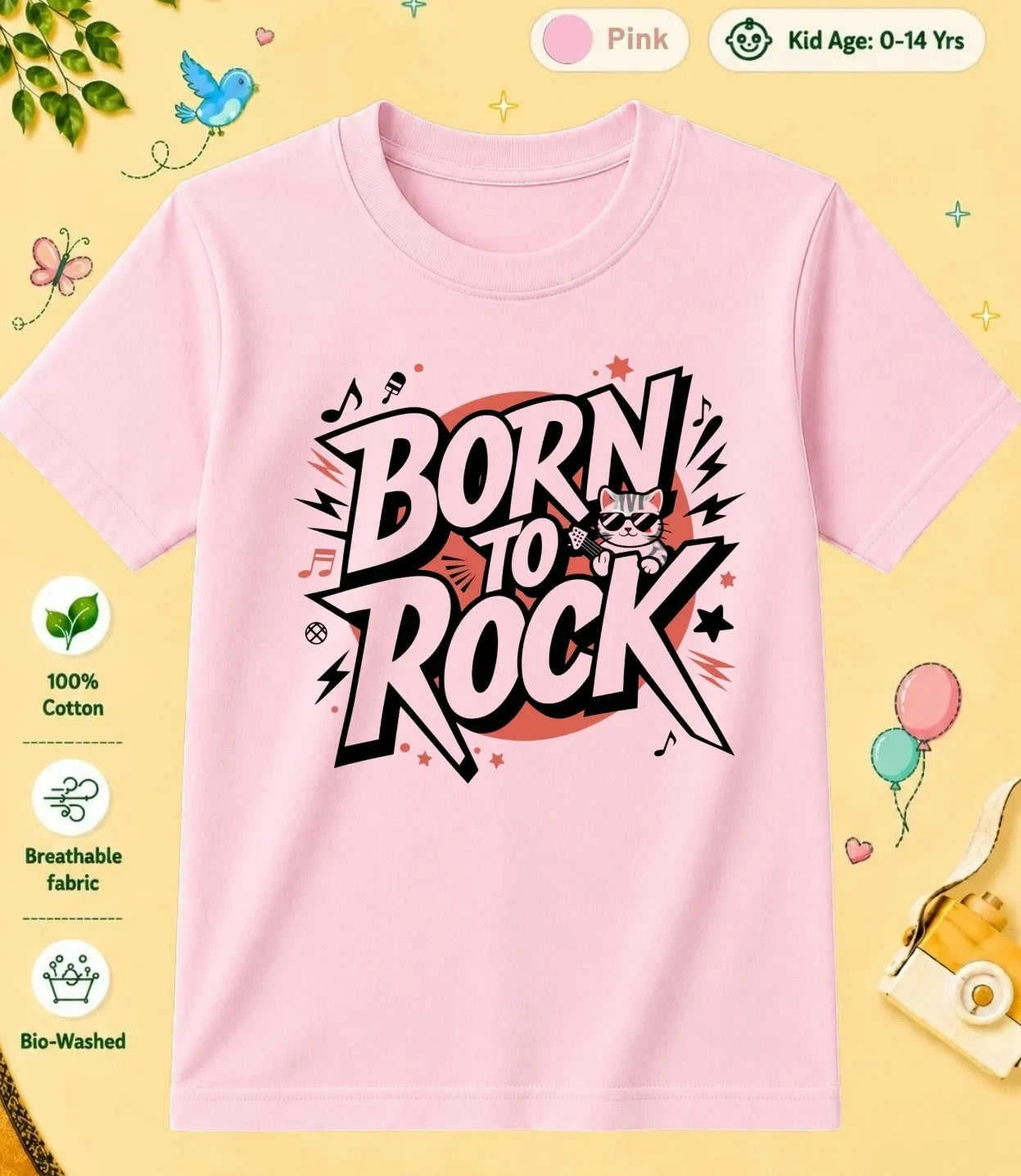 Music Kid Cotton Tee Swiftsoul