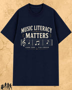 Music Literacy Matters Cotton T-Shirt Billien LLC 