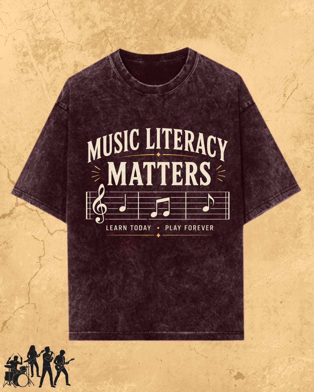 Music Literacy Matters Cotton T-Shirt Billien LLC 