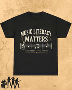 Music Literacy Matters Cotton T-Shirt Billien LLC 
