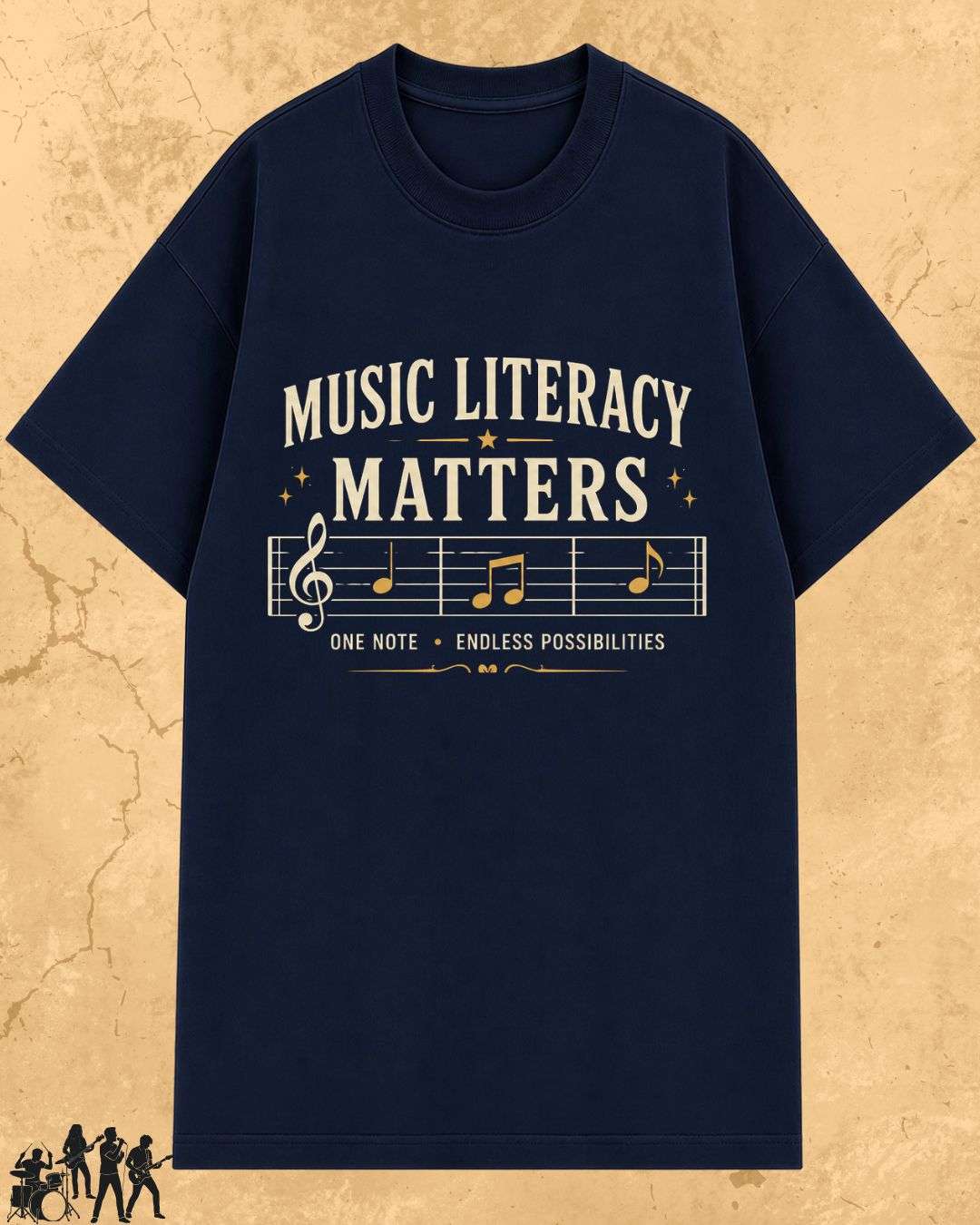 Music Literacy Matters Cotton T-Shirt Billien LLC 
