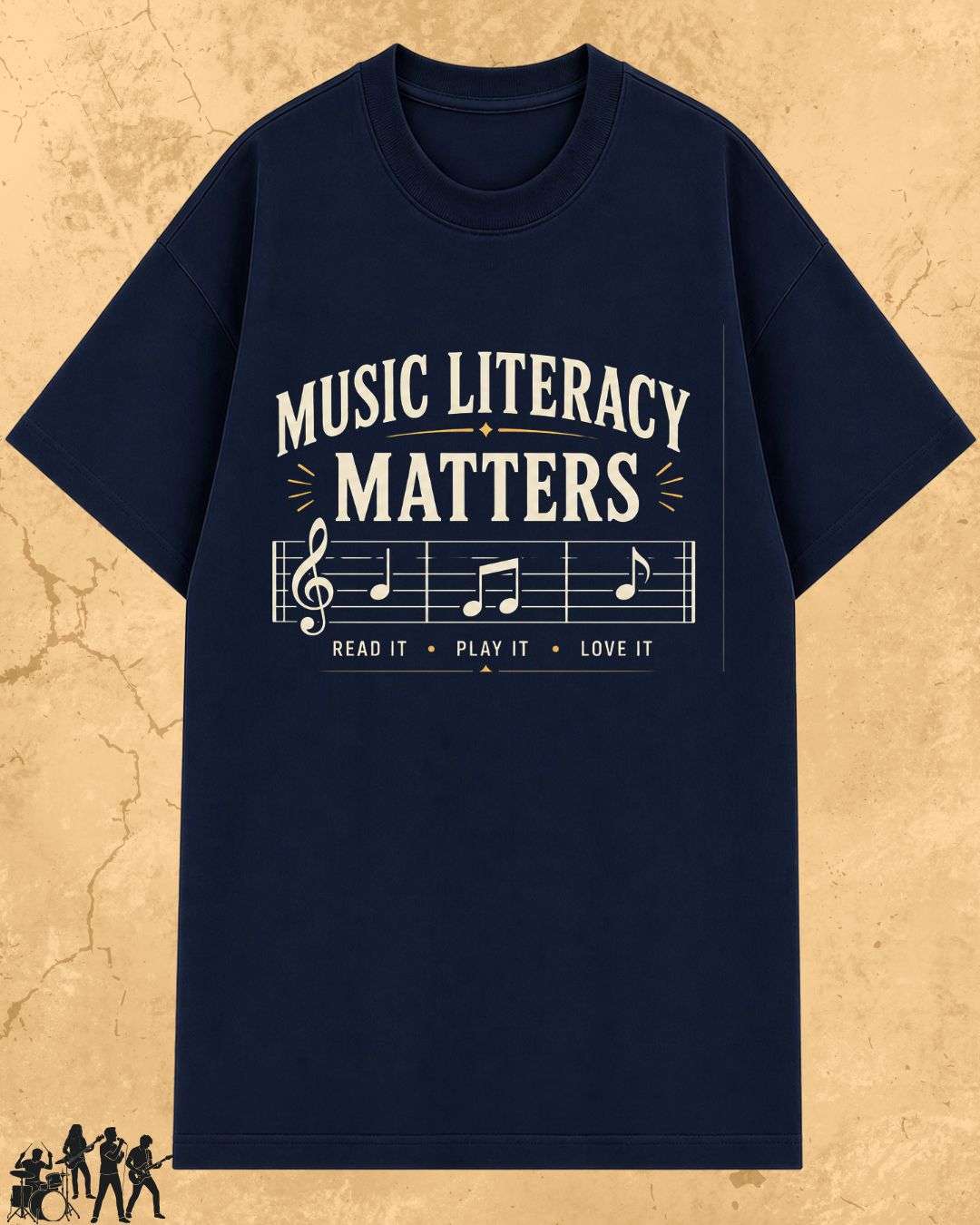 Music Literacy Matters Cotton T-Shirt Billien LLC 