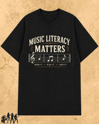 Music Literacy Matters Cotton T-Shirt Billien LLC 