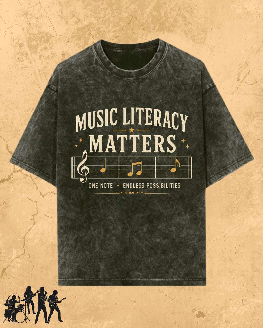 Music Literacy Matters Cotton T-Shirt Billien LLC 