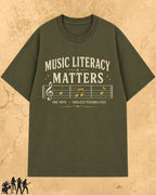 Music Literacy Matters Cotton T-Shirt Billien LLC 