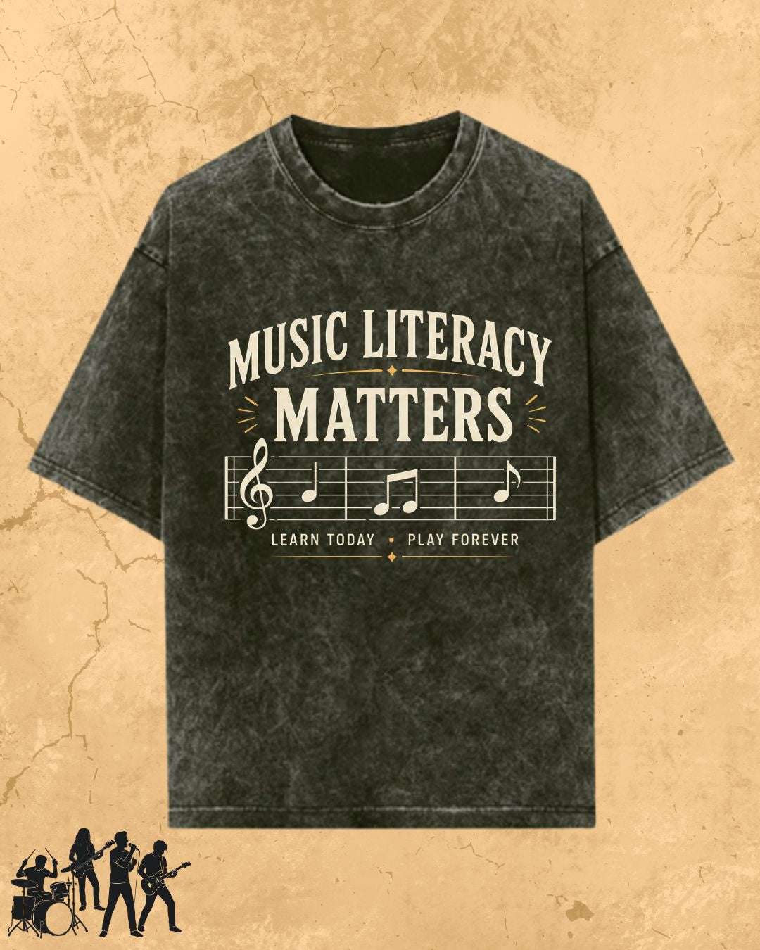 Music Literacy Matters Cotton T-Shirt Billien LLC 
