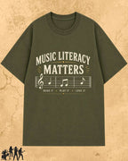 Music Literacy Matters Cotton T-Shirt Billien LLC 