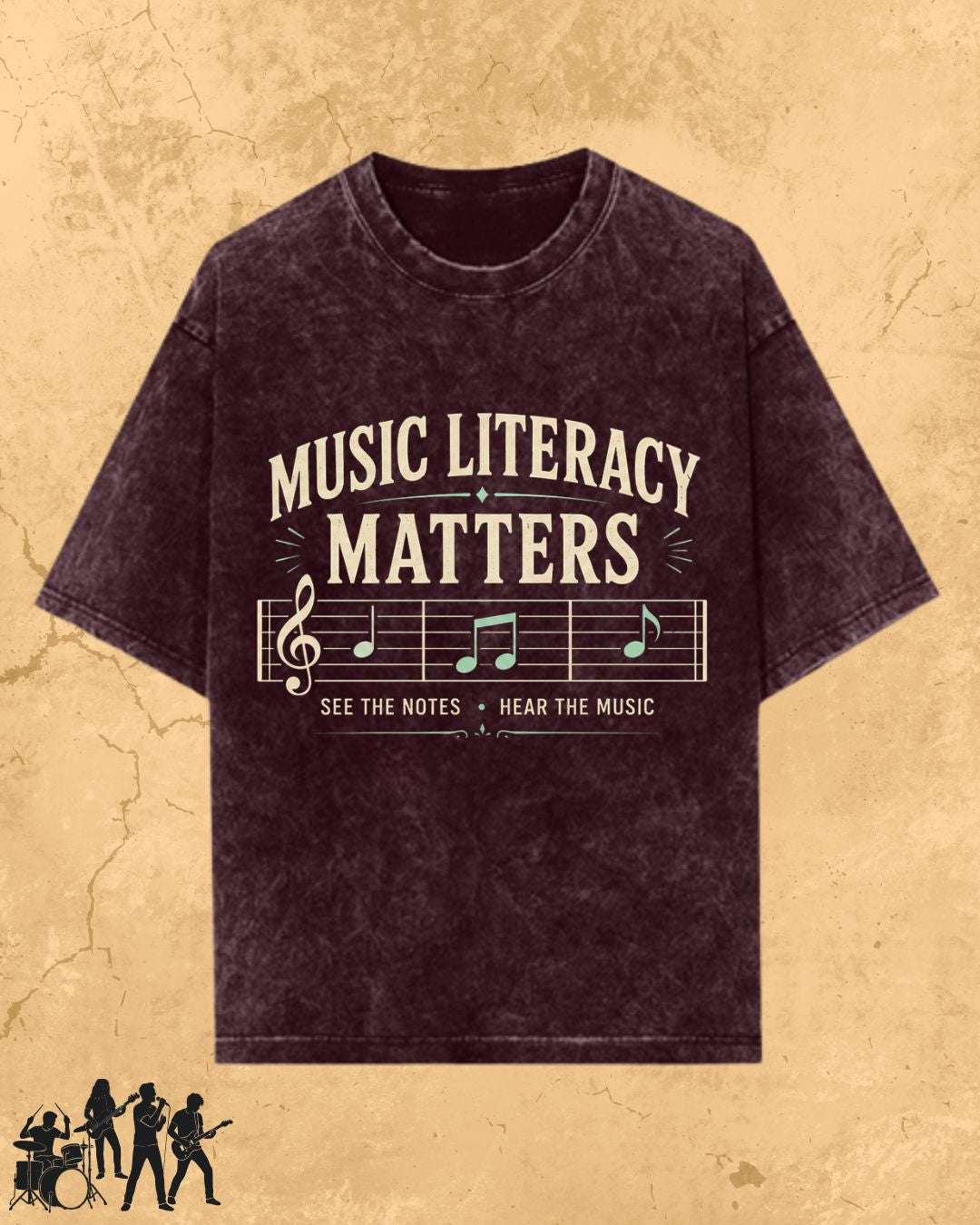 Music Literacy Matters Cotton T-Shirt Billien LLC 