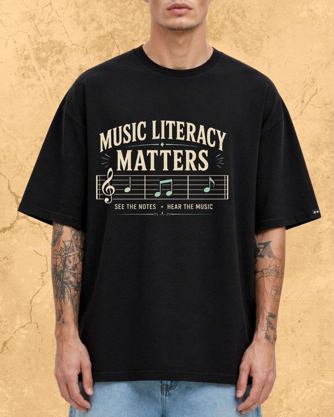 Music Literacy Matters Cotton T-Shirt Billien LLC 