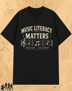 Music Literacy Matters Cotton T-Shirt Billien LLC 