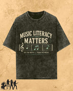 Music Literacy Matters Cotton T-Shirt Billien LLC 