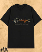Music Therapy Cotton T-Shirt Billien LLC 