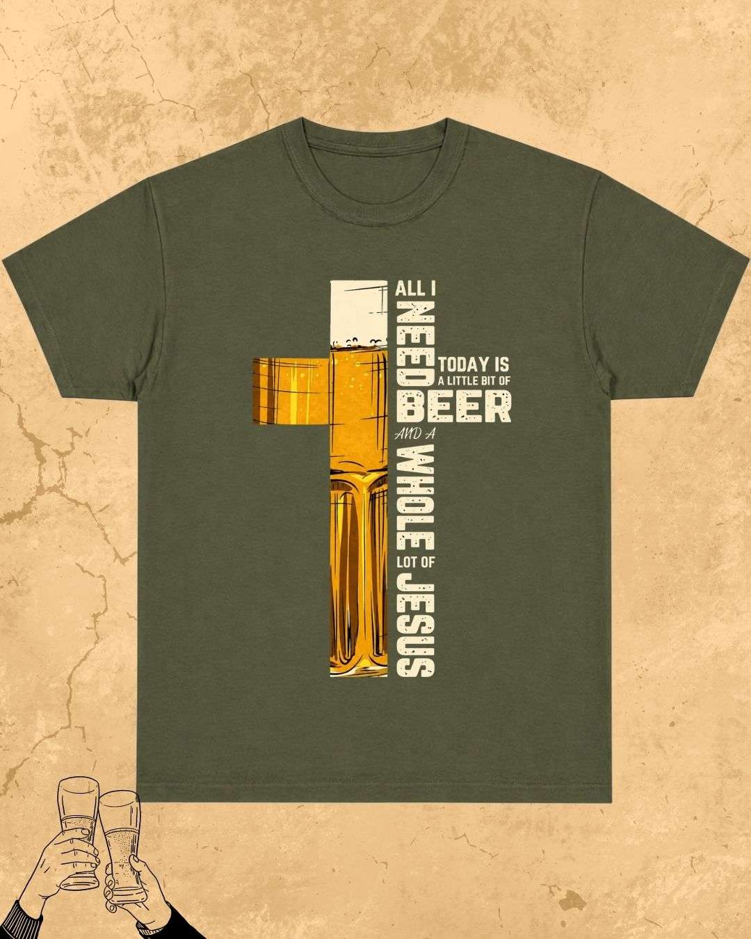 Mythic Beer Warrior Cotton T-Shirt Billien LLC 