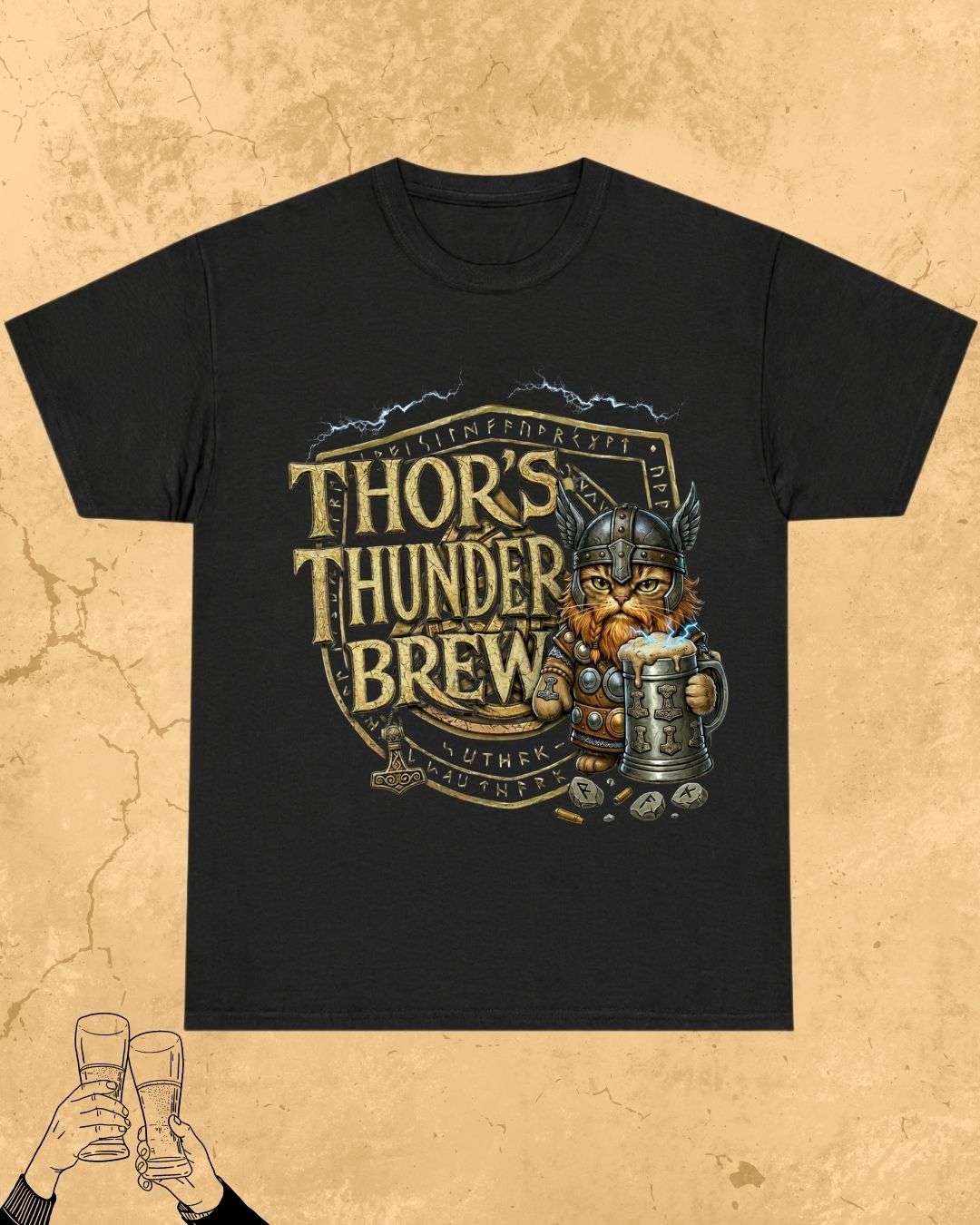 Mythic Beer Warrior Cotton T-Shirt Billien LLC 