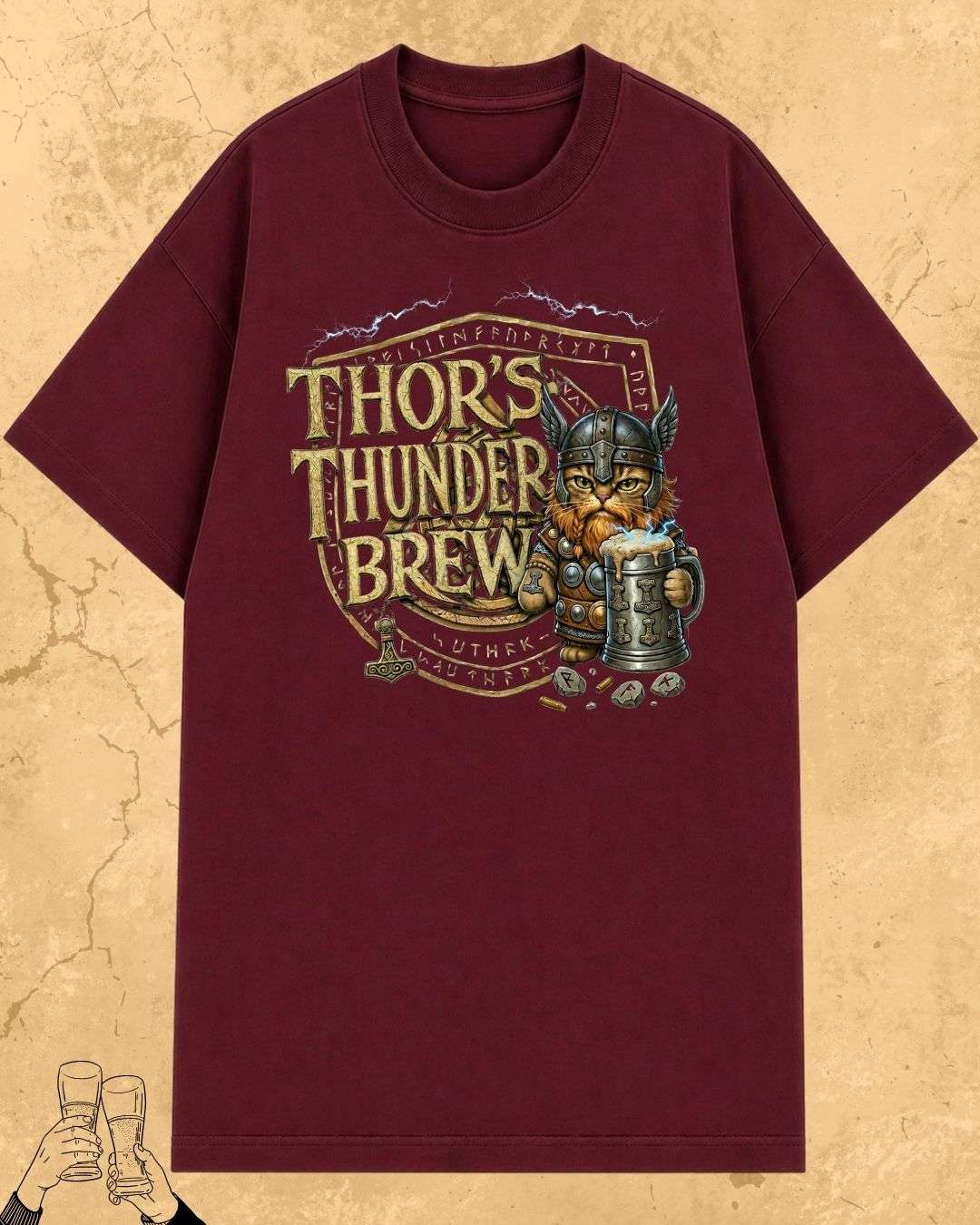 Mythic Beer Warrior Cotton T-Shirt Billien LLC 