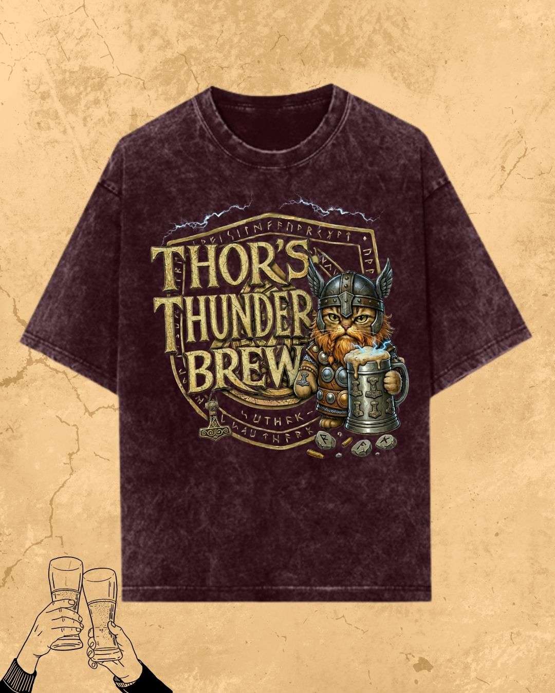 Mythic Beer Warrior Cotton T-Shirt Billien LLC 