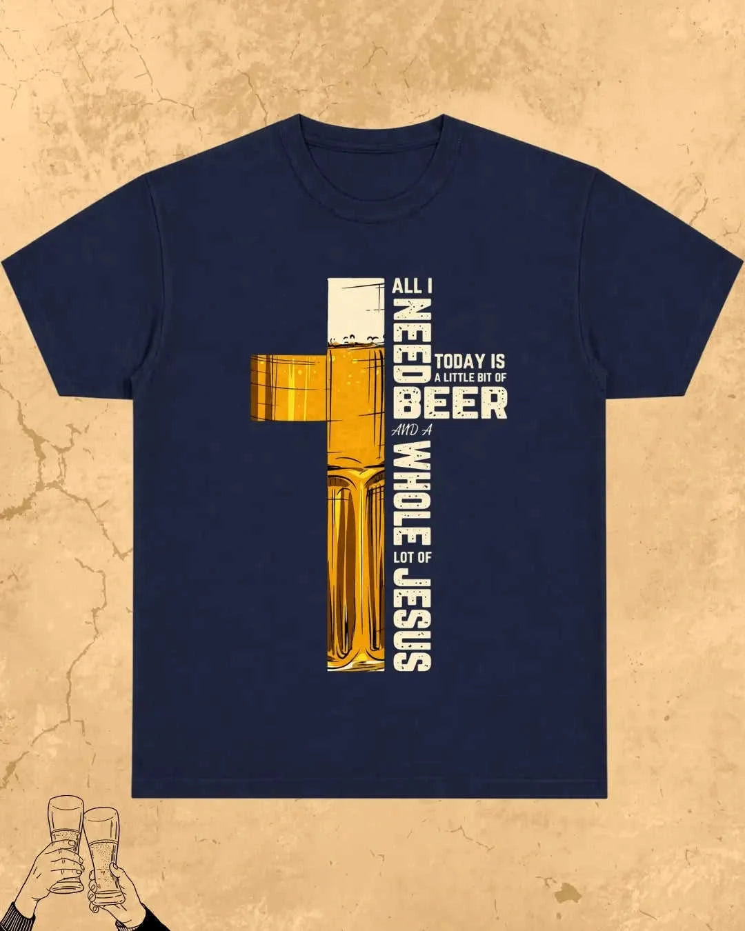 Mythic Beer Warrior Cotton T-Shirt Swiftsoul