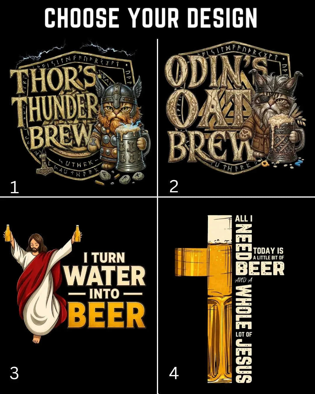 Mythic Beer Warrior Cotton T-Shirt Swiftsoul