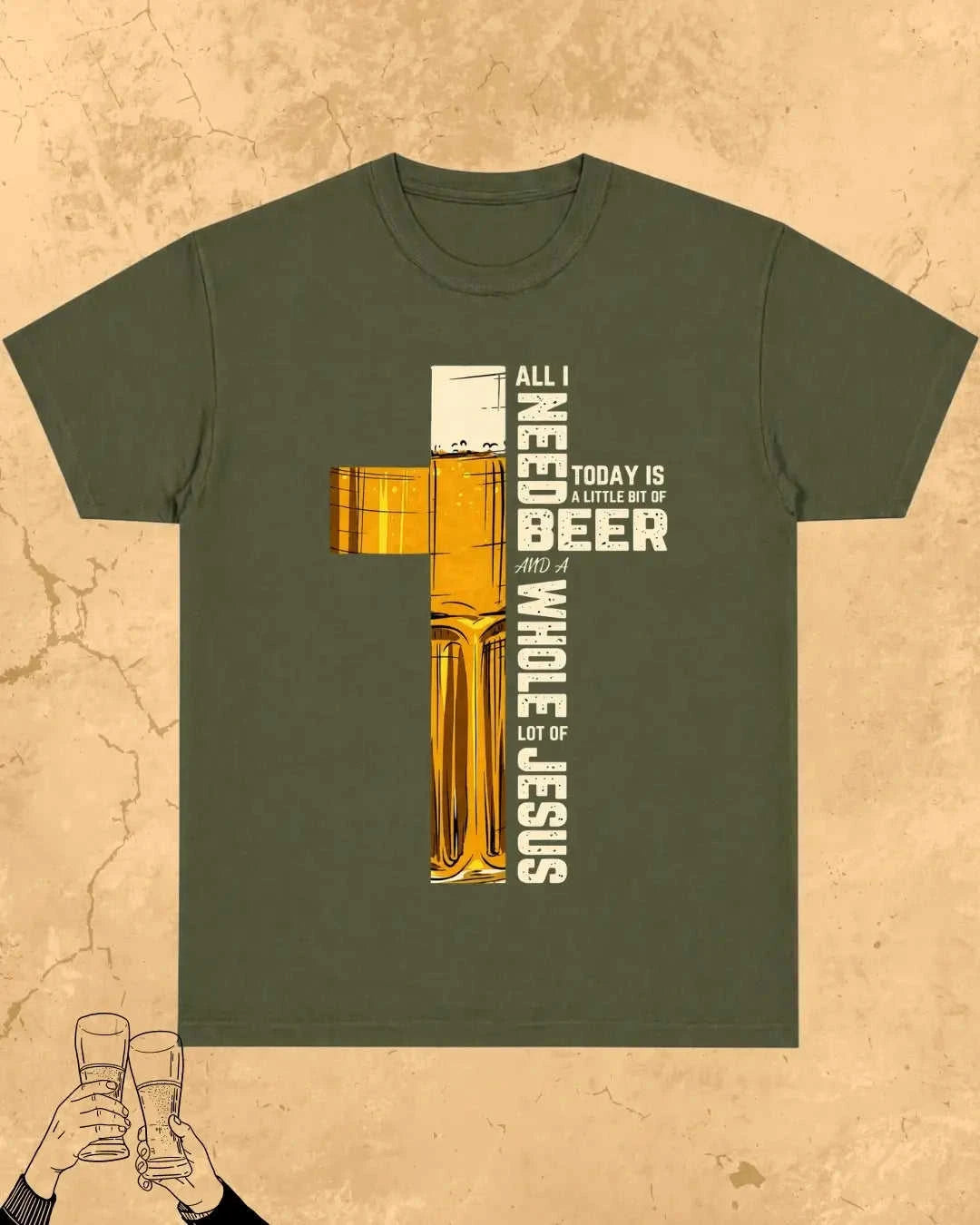 Mythic Beer Warrior Cotton T-Shirt Swiftsoul