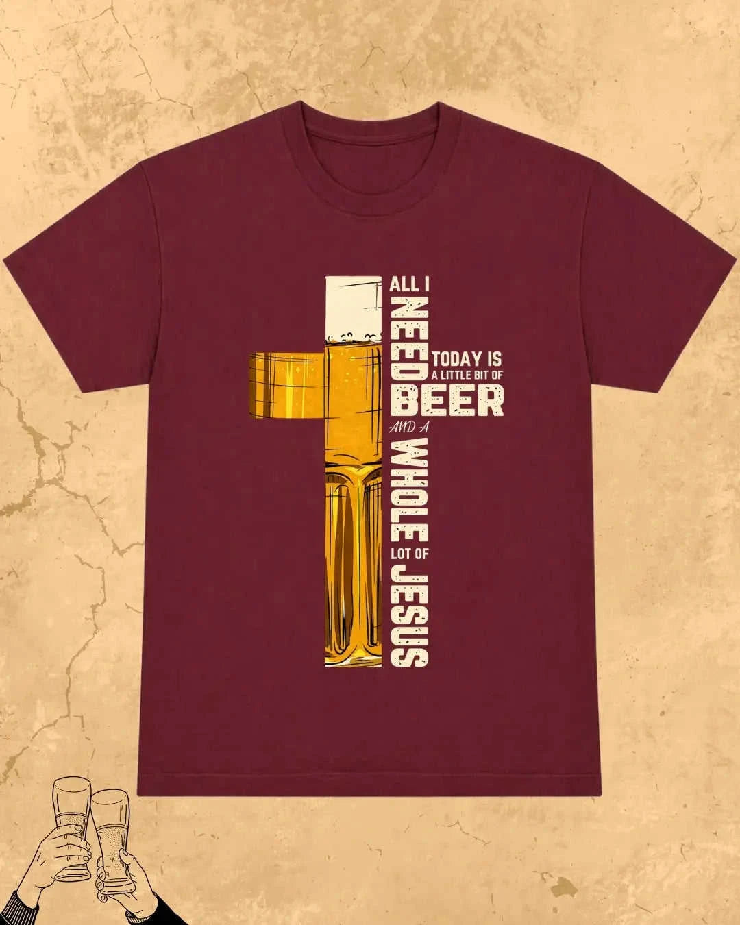 Mythic Beer Warrior Cotton T-Shirt Swiftsoul