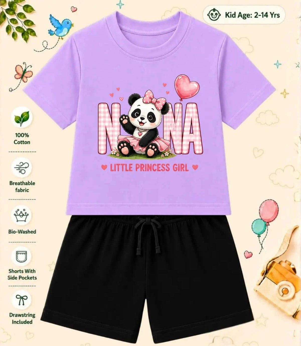 Nana & Nani's Blessing Kid Co-ord Set Swiftsoul