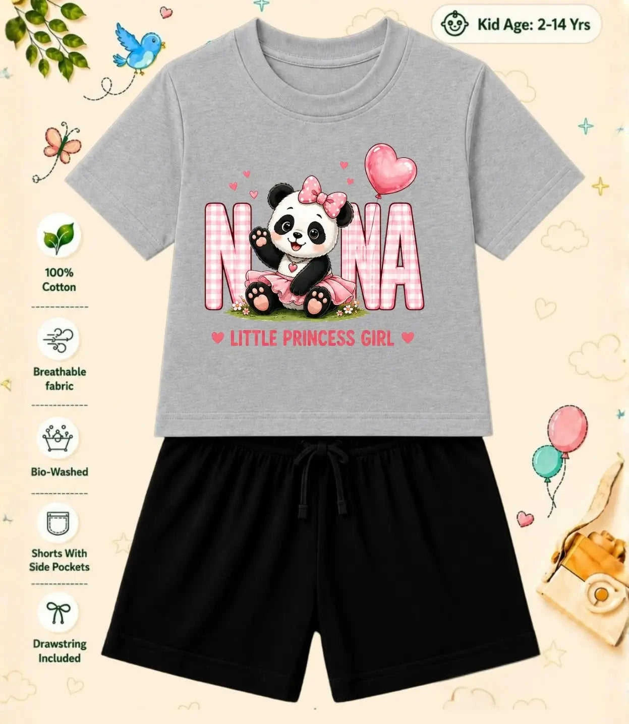 Nana & Nani's Blessing Kid Co-ord Set Swiftsoul