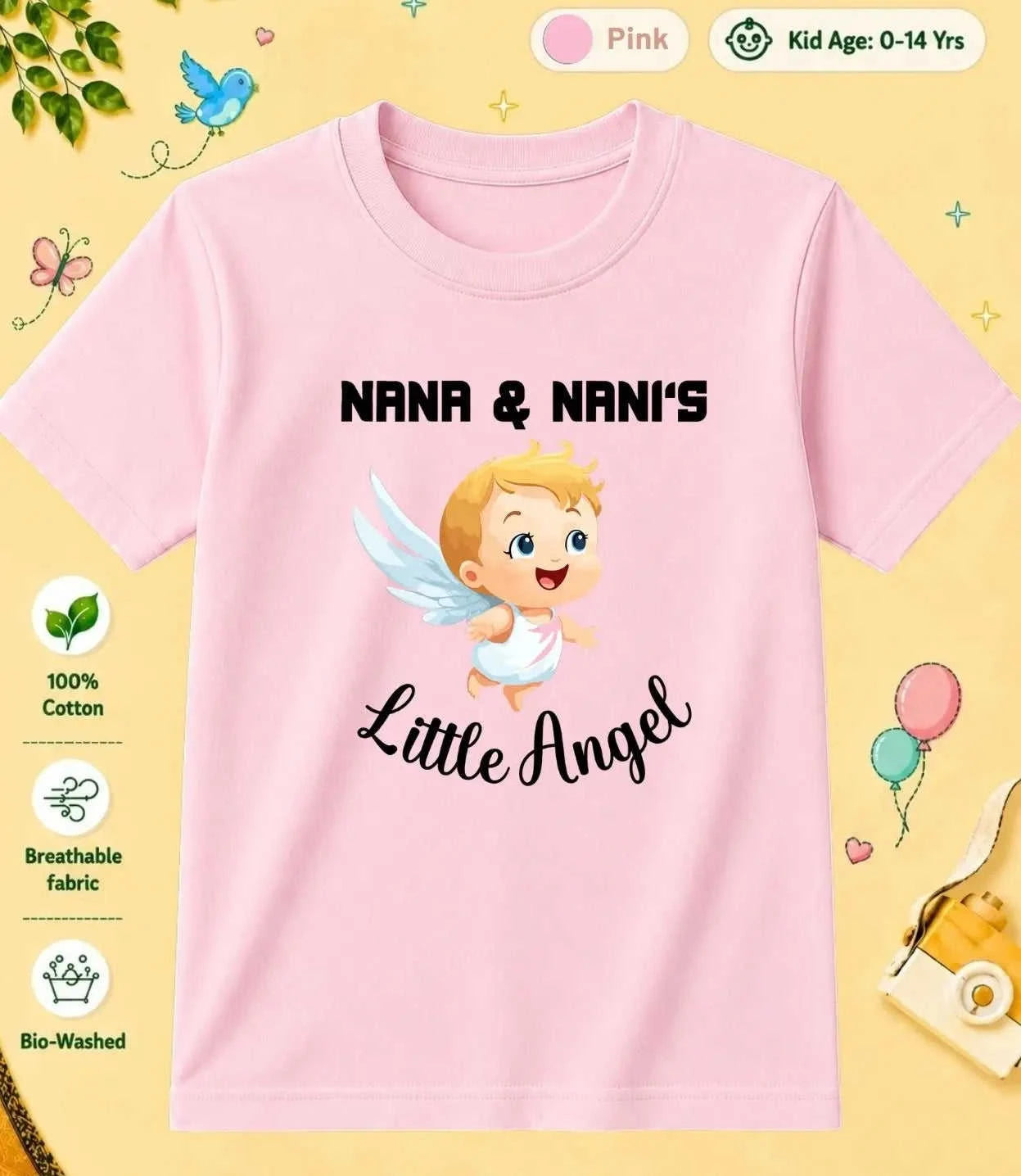 Nana & Nani's Cute  Kid Cotton Tee Swiftsoul