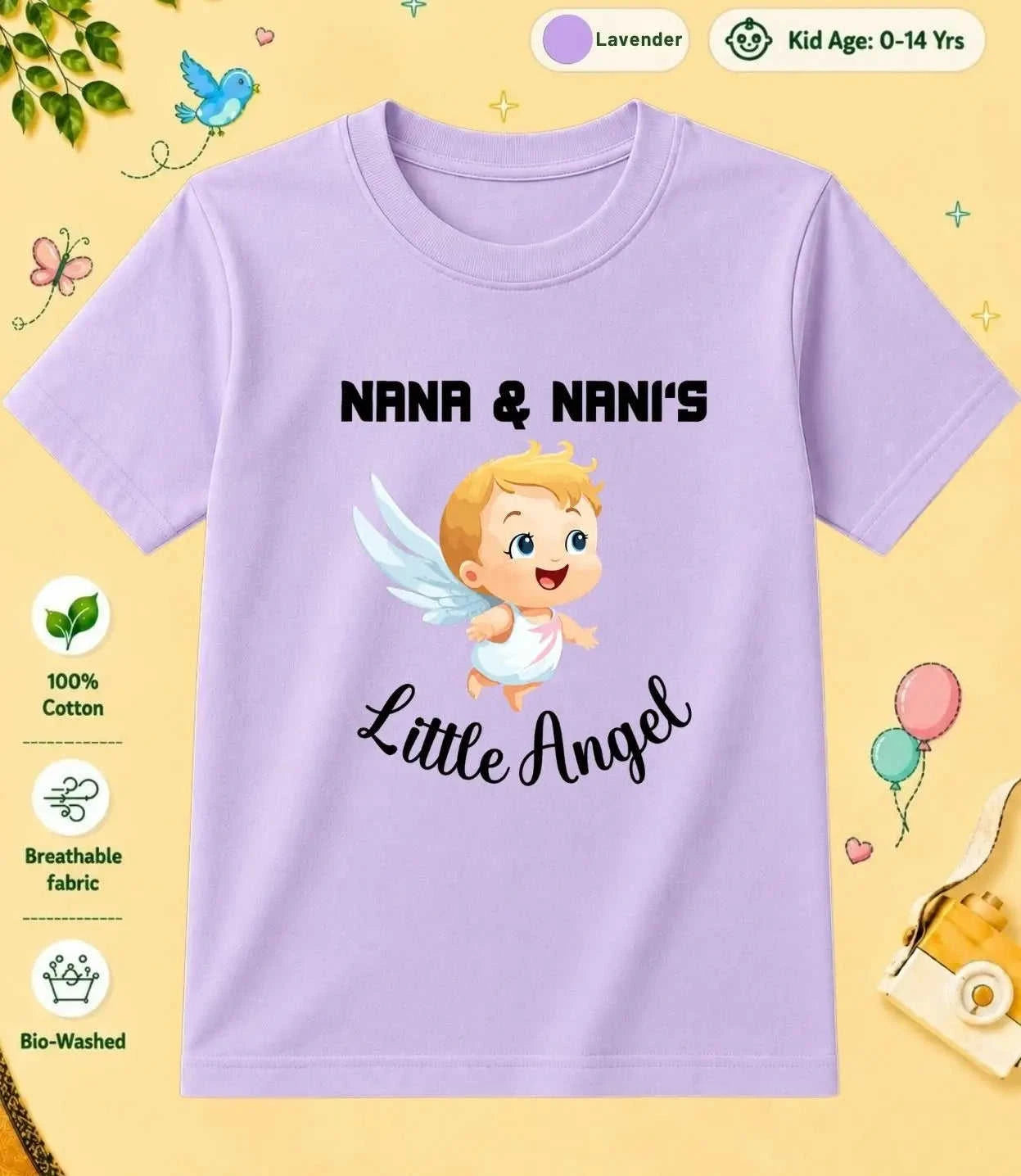Nana & Nani's Cute  Kid Cotton Tee Swiftsoul