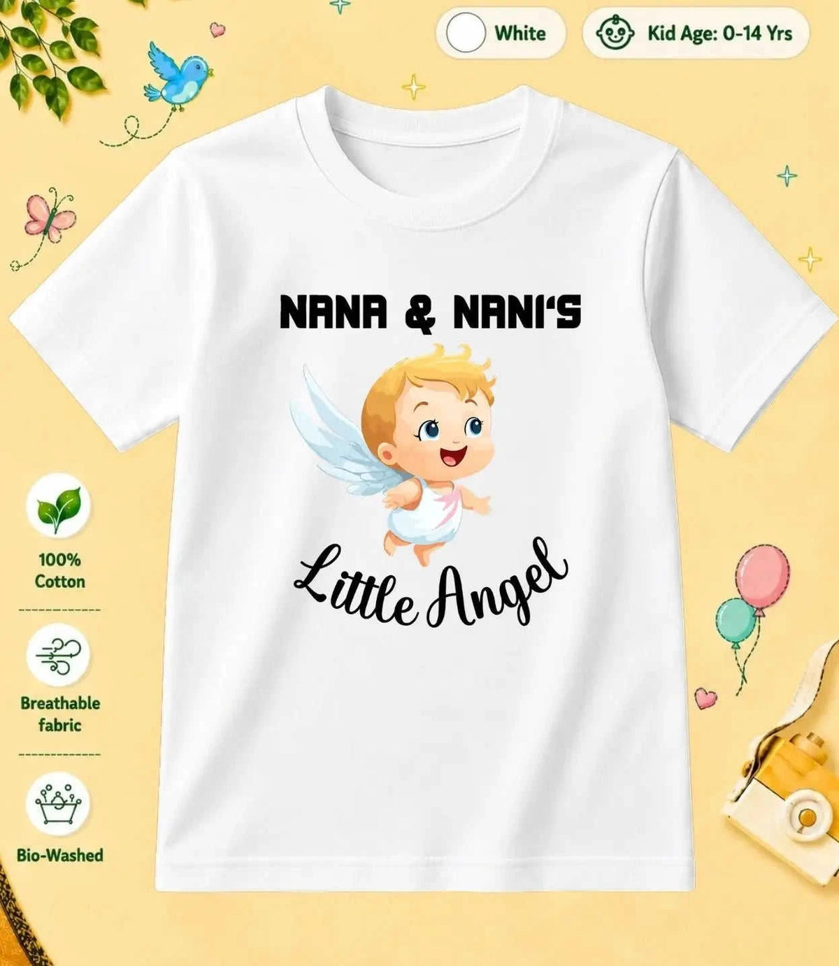Nana & Nani's Cute  Kid Cotton Tee Swiftsoul