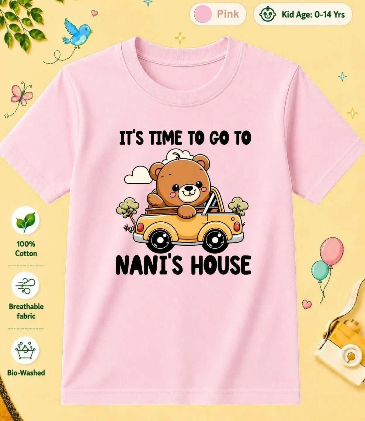 Nana & Nani's Cute  Kid Cotton Tee Swiftsoul