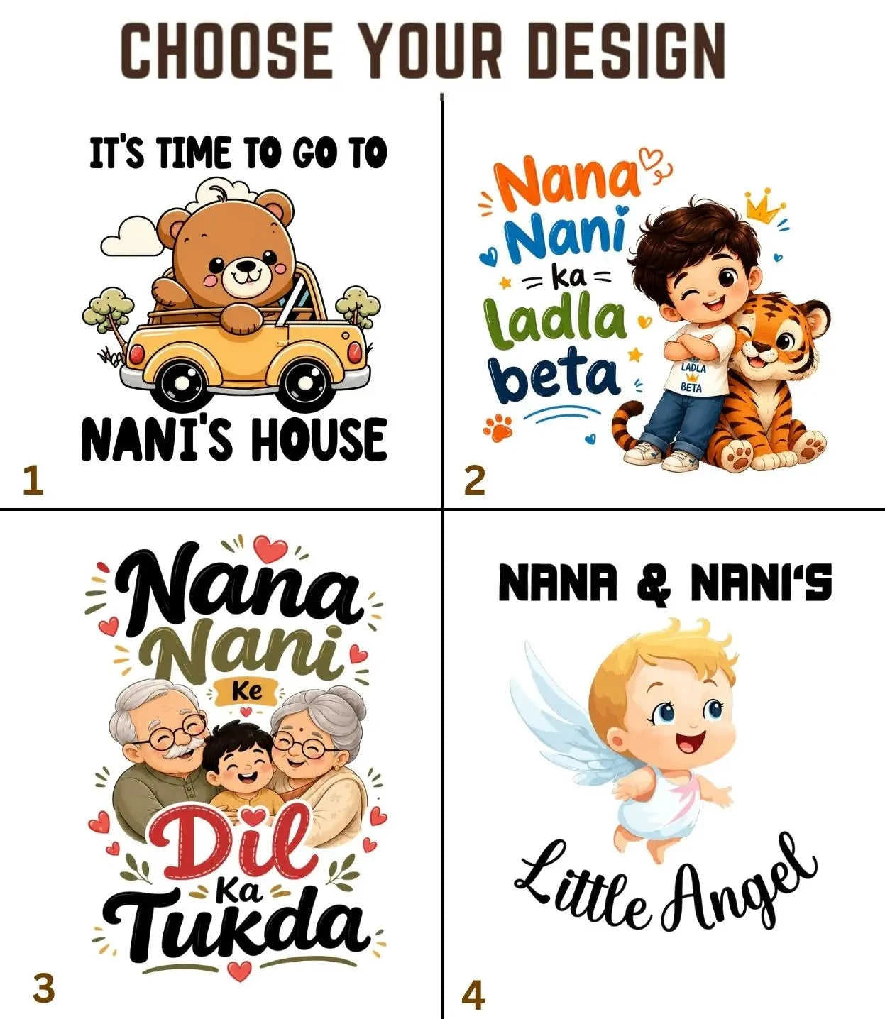 Nana & Nani's Cute  Kid Cotton Tee Swiftsoul