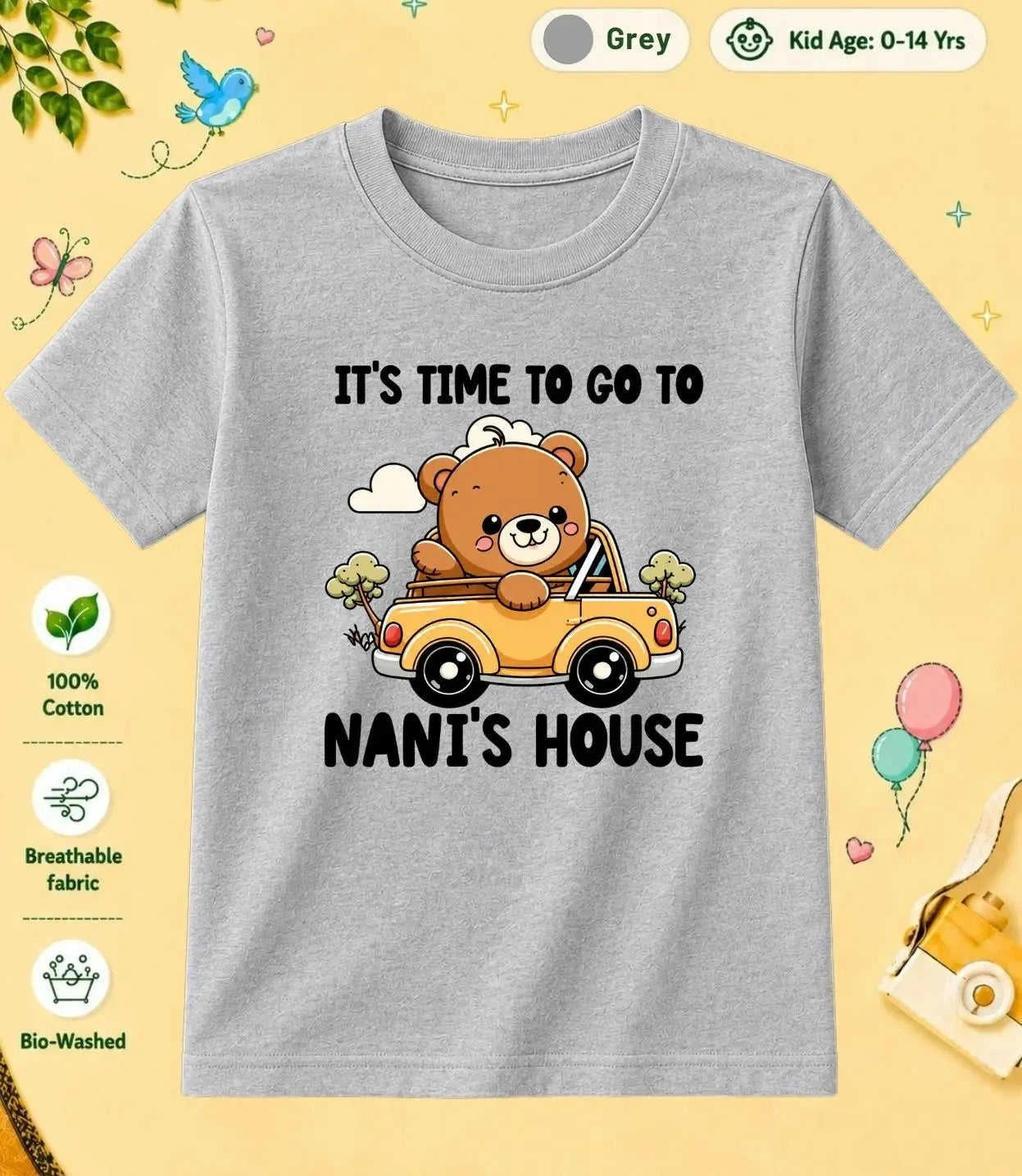 Nana & Nani's Cute  Kid Cotton Tee Swiftsoul