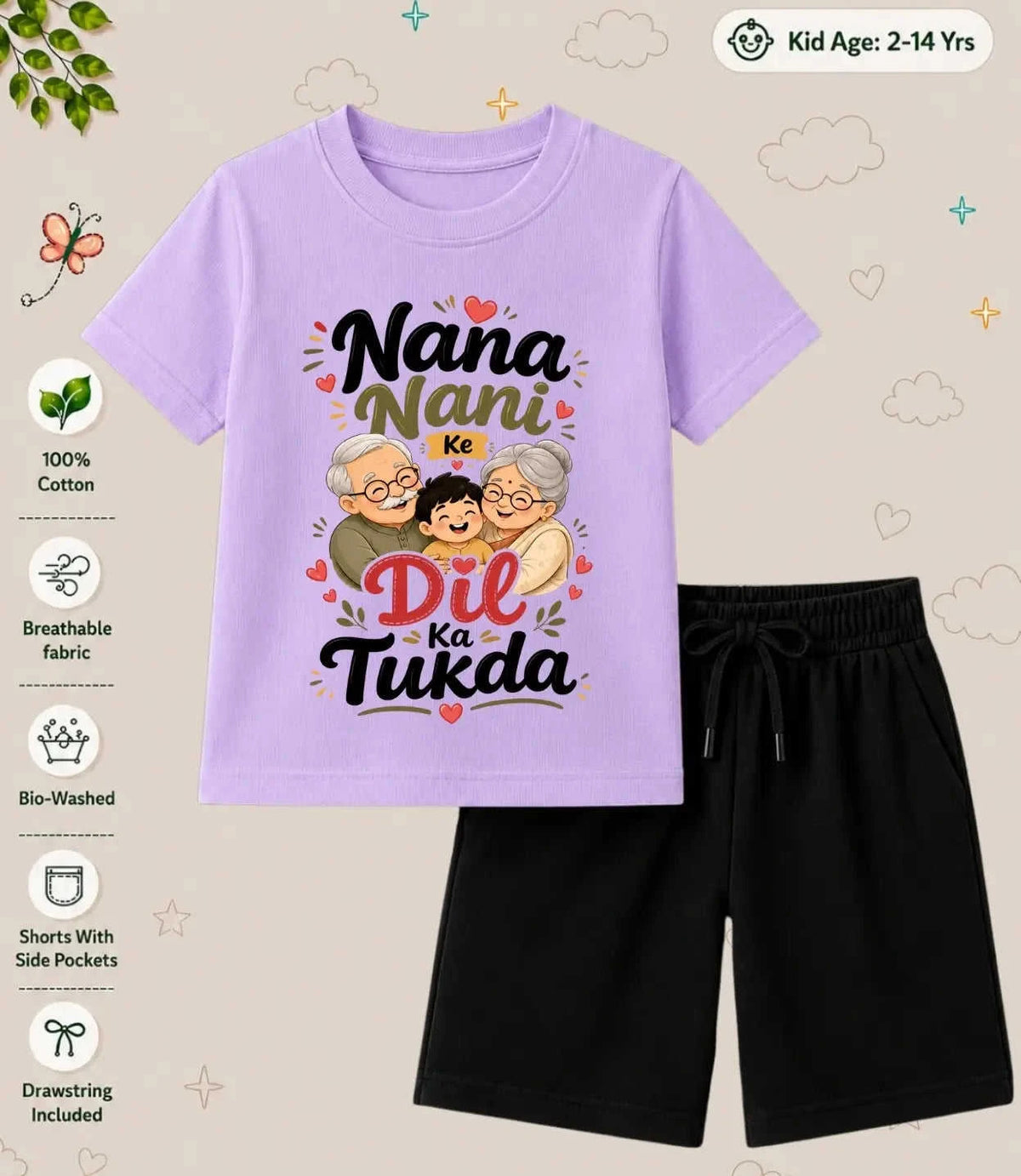 Nana & Nani's Cutie Pie Kid Co-ord Set Swiftsoul