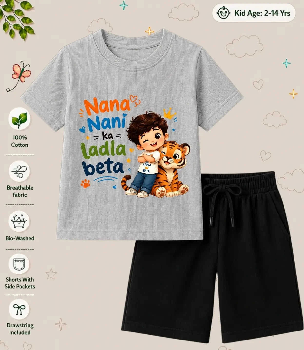 Nana & Nani's Cutie Pie Kid Co-ord Set Swiftsoul