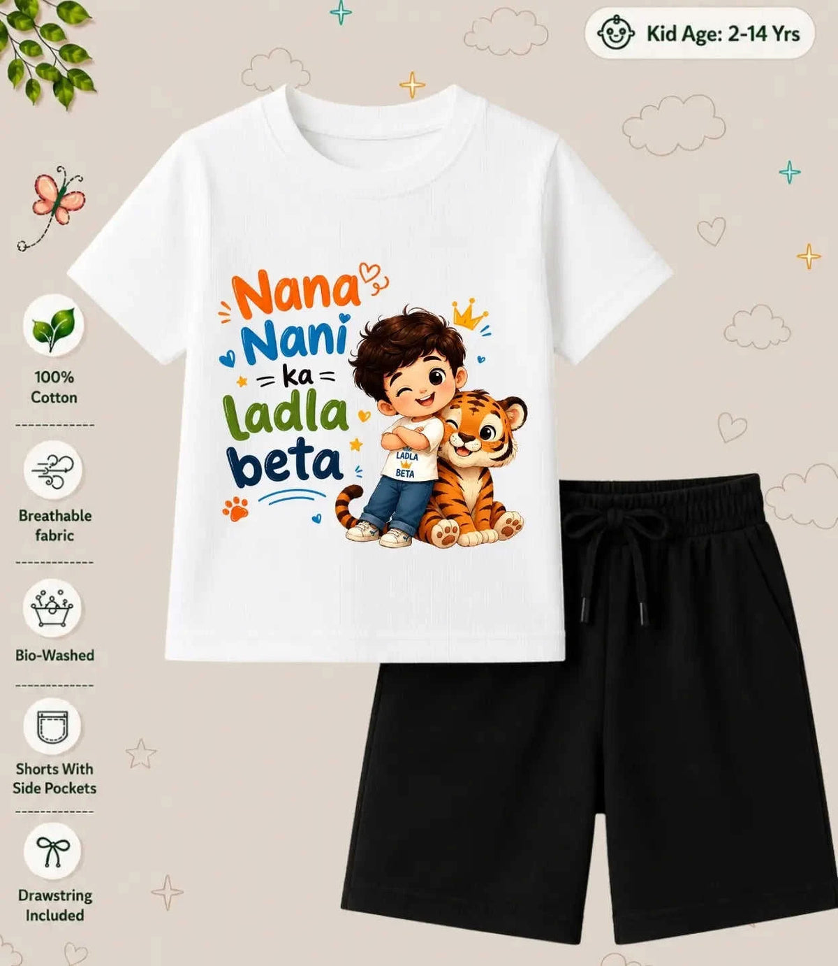 Nana & Nani's Cutie Pie Kid Co-ord Set Swiftsoul