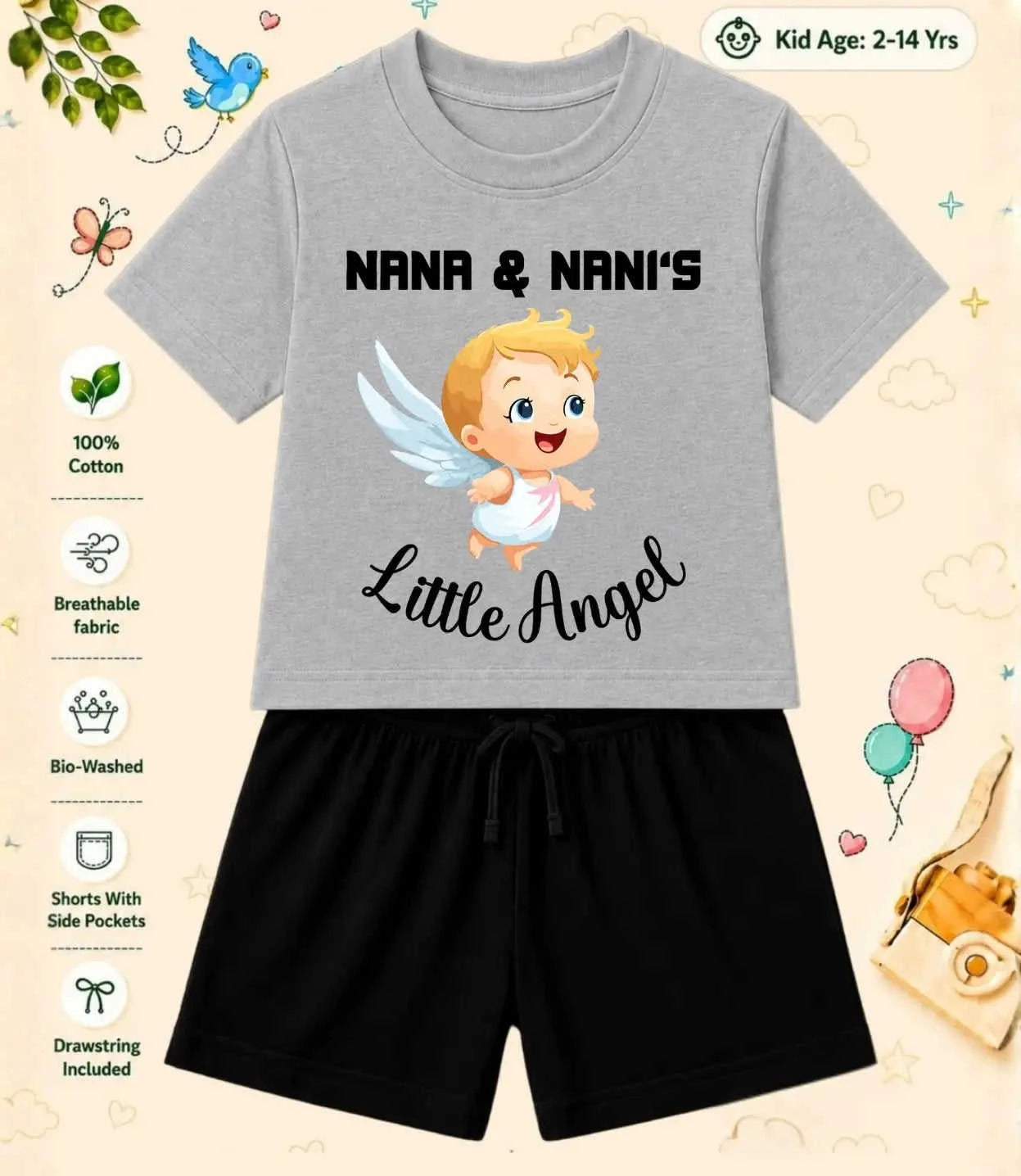 Nana & Nani's Cutie Pie Kid Co-ord Set Swiftsoul