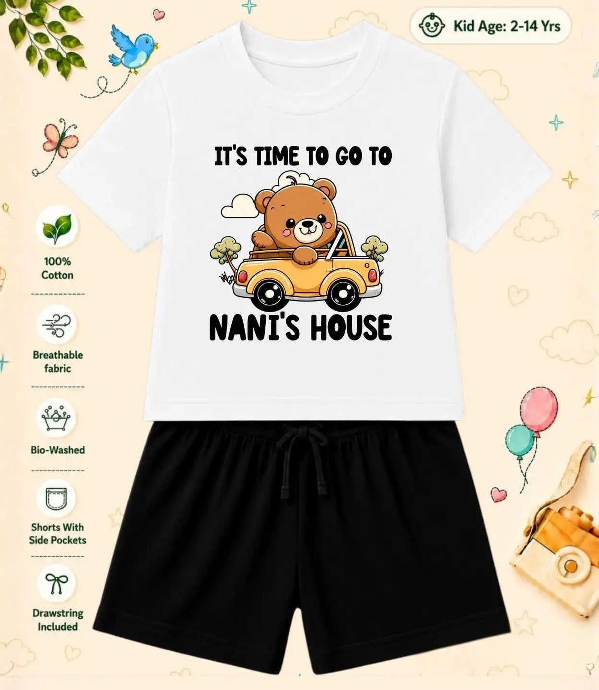 Nana & Nani's Cutie Pie Kid Co-ord Set Swiftsoul