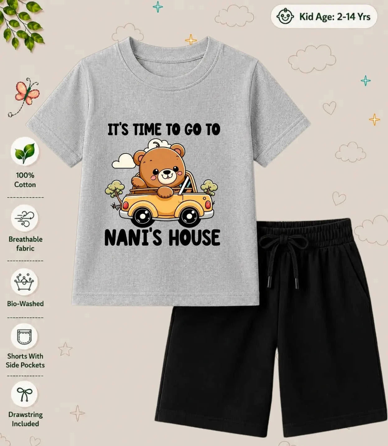 Nana & Nani's Cutie Pie Kid Co-ord Set Swiftsoul