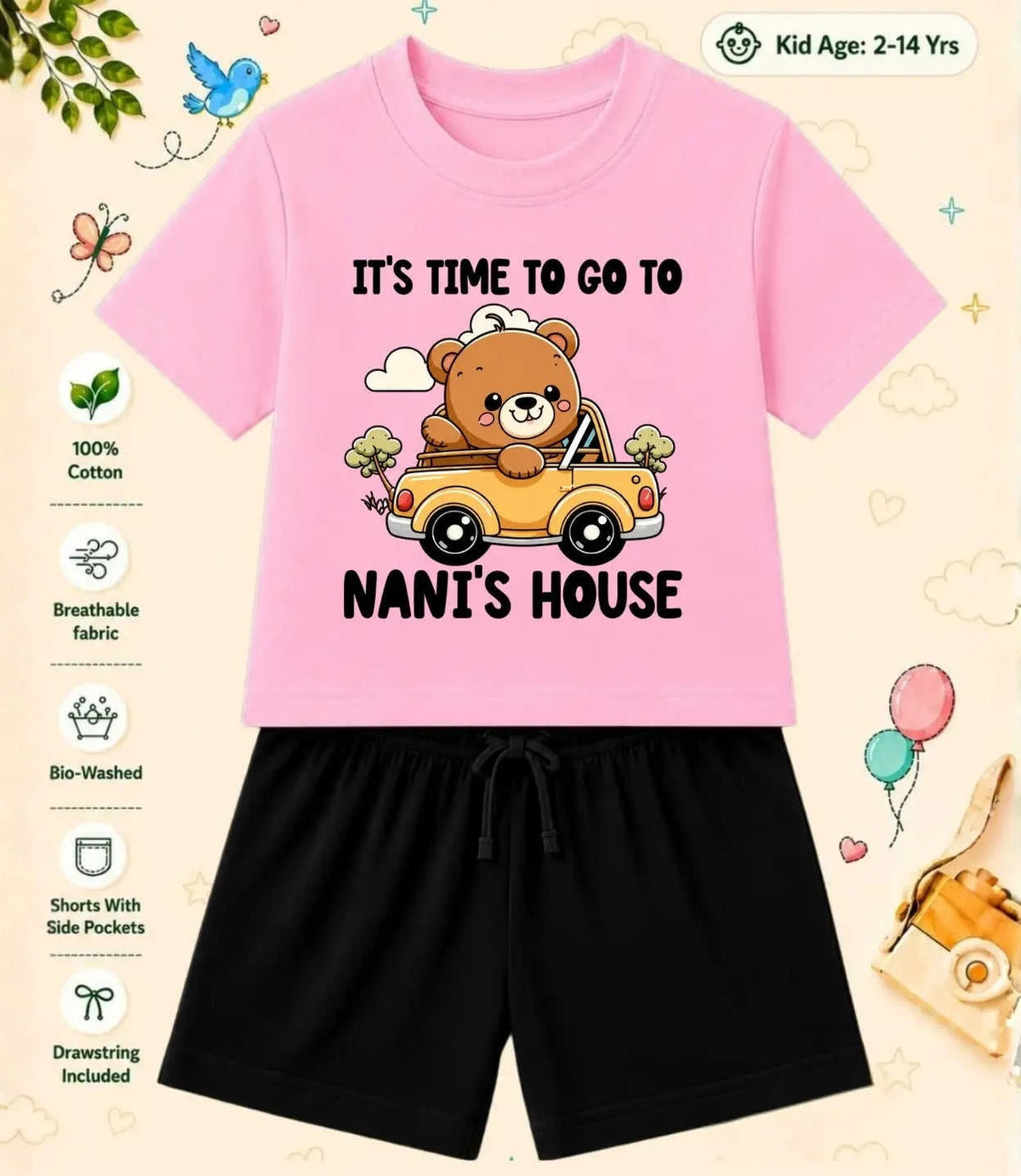 Nana & Nani's Cutie Pie Kid Co-ord Set Swiftsoul
